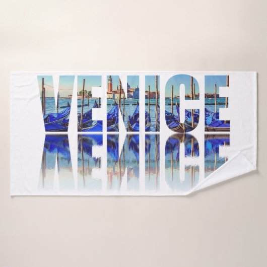 ヴェネツィア文字（反射） バスタオル (バスタオル)