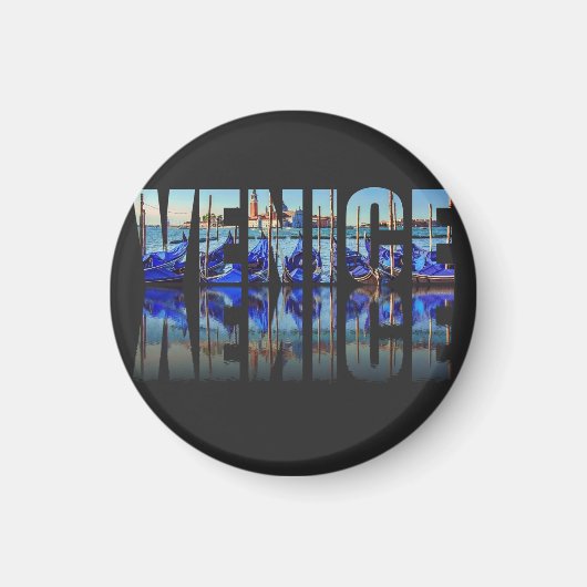 ヴェネツィア文字（反射） マグネット (正面)