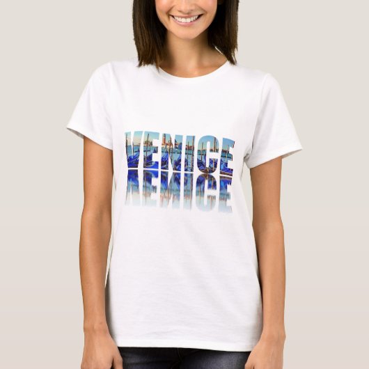 ヴェネツィア文字(反射) Tシャツ (正面)