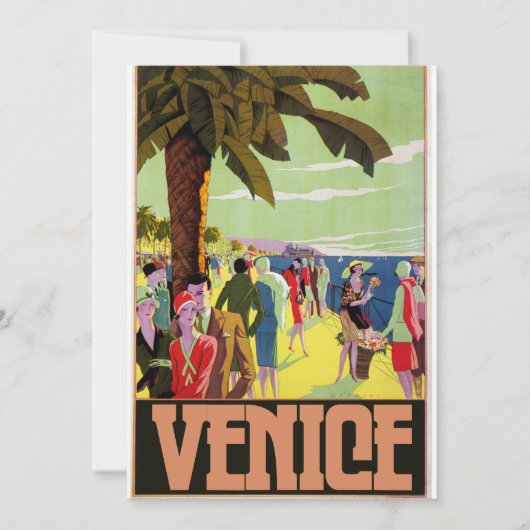 ヴェネツィア旅行アートワーク 招待状 (正面)