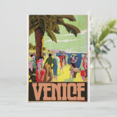 ヴェネツィア旅行アートワーク 招待状 (スタンド正面)