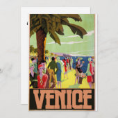 ヴェネツィア旅行アートワーク 招待状 (正面/裏面)