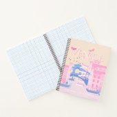 ヴェネツィア旅行アート,イタリア,旅行アート,ピンク ノートブック (内部)