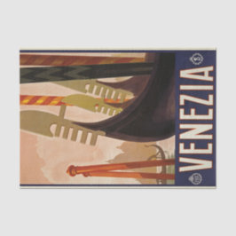 ヴェネツィア旅行ポスターデクページティッシュペーパー 薄葉紙