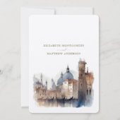 ヴェネツィア結婚スプレンダー大聖堂 招待状 (裏面)