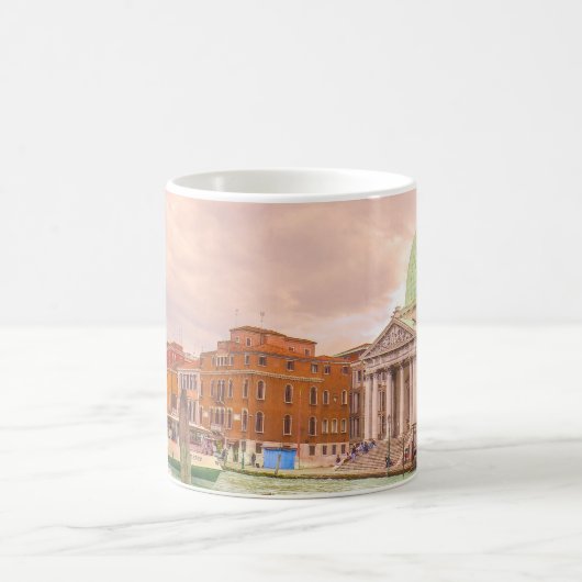ヴェネツィア自然シーン建物 コーヒーマグカップ (中央)