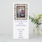 ヴェネツィア華美のフレーム付きゴンドラ 招待状 (スタンド正面)