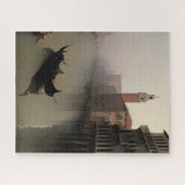 ヴェネツィア運河とゴンドラ絵画の葉書 ジグソーパズル (横)