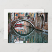 ヴェネツィア運河の橋 ポストカード (正面/裏面)