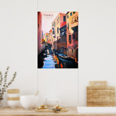 ヴェネツィア運河イタリア ポスター (キッチン)