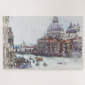 ヴェネツィア運河ゴンドラ(GONDA)イタリア ジグソーパズル (横)