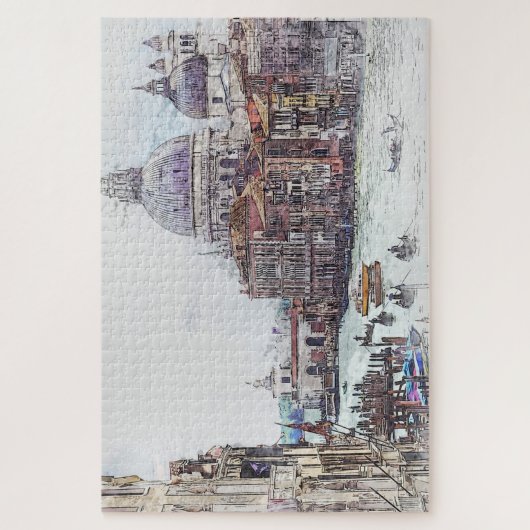 ヴェネツィア運河ゴンドラ(GONDA)イタリア ジグソーパズル (縦)