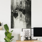 ヴェネツィア運河セレニティ：ヴィンテージスティーグリッツ・アート ポスター (ホームオフィス)