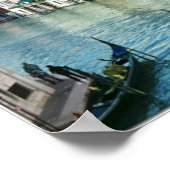 ヴェネツィア運河プリント ポスター (角)