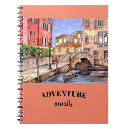 ヴェネツィア運河 – ペン&ウォッシュウォーターカラー ノートブック