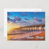 ヴェネツィア魚釣りピア，ヴェネツィア，フロリダ ポストカード (正面/裏面)