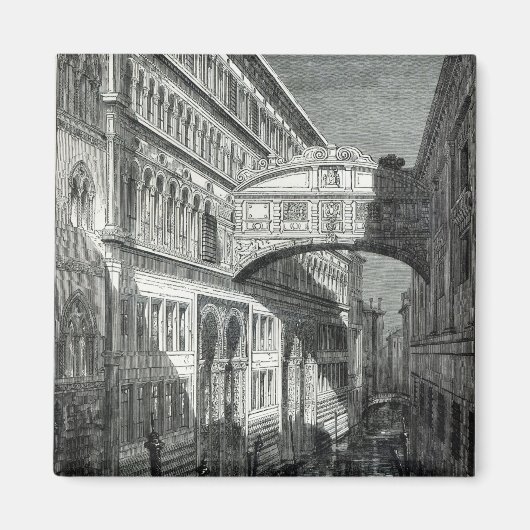 ヴェネツィア・ため息の橋 マグネット (正面)