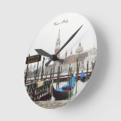 ヴェネツィア、イタリアのアクリル壁時計 ラウンド壁時計 (傾斜)