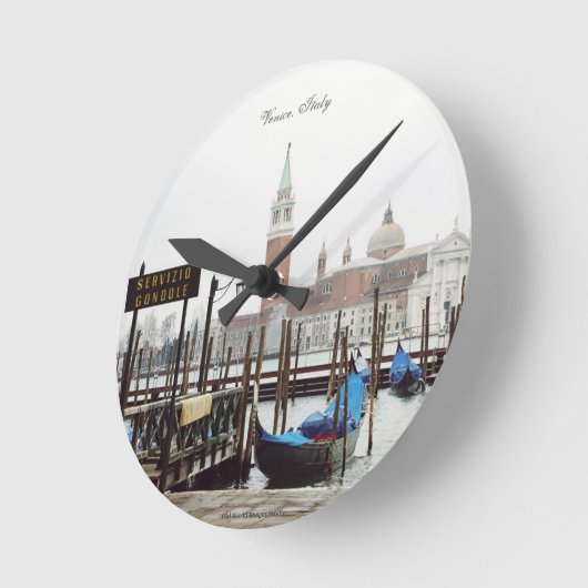 ヴェネツィア、イタリアのアクリル壁時計 ラウンド壁時計 (傾斜)