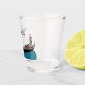 ヴェネツィア、イタリアのゴンドラとゴンドラの旅行テーマ ショットグラス (右)