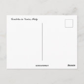 ヴェネツィア・イタリアのゴンドラ ポストカード (裏面)