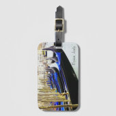 ヴェネツィア、イタリアのゴンドラ（列の荷札に） ラゲッジタグ (正面縦)