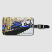 ヴェネツィア、イタリアのゴンドラ（列の荷札に） ラゲッジタグ (正面横)