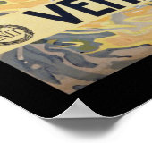 ヴェネツィア，イタリアのヴィンテージ旅行ポスター ポスター (角)