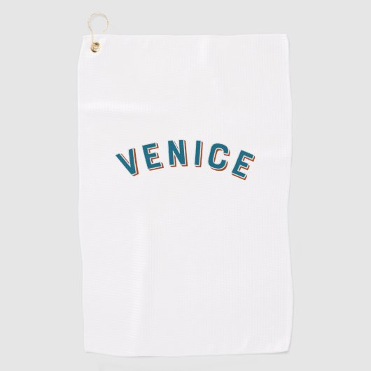 ヴェネツィア、イタリアヴィンテージアーチ ゴルフタオル (正面)