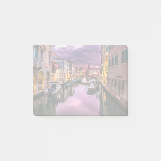 ヴェネツィア、イタリア風光明媚な運河とヴェネツィア建築 ポストイット (正面)