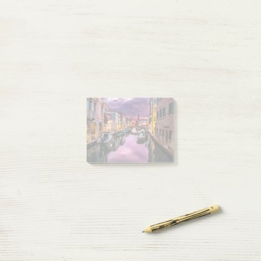 ヴェネツィア、イタリア風光明媚な運河とヴェネツィア建築 ポストイット (デスク上)