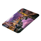 ヴェネツィア、イタリア風光明媚な運河とヴェネツィア建築 マグネット (左側)