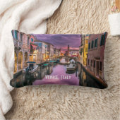 ヴェネツィア、イタリア風光明媚な運河とヴェネツィア建築 ランバークッション (ブランケット)