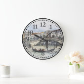 ヴェネツィア、イタリア、グランドカナル、ヨーロッパアートウォールクロック ラージ壁時計 (ホーム)