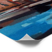 ヴェネツィア,イタリア – サンシメオネピッコロ ポスター (角)