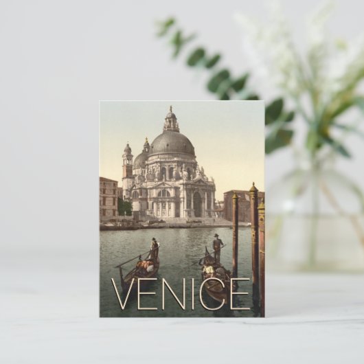 ヴェネツィア イタリア サン・テデアルド教会  ゴンドラ ポストカード (スタンド正面)