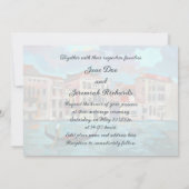 ヴェネツィア、イタリア - トラゲットゴンドラ 招待状 (裏面)