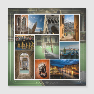 ヴェネツィア、イタリア、ヨーロッパはがきカード マグネット招待状