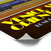 ヴェネツィア、オリエント表現トラベルポスター ポスター (角)