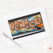 ヴェネツィア、カリフォルニア通りアート、グラフィティ、 長方形シール (封筒)