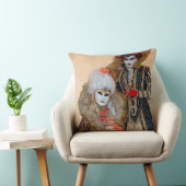 ヴェネツィア，カーニバル衣装を着たカップル クッション (椅子)