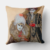 ヴェネツィア，カーニバル衣装を着たカップル クッション (裏面)