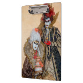 ヴェネツィア，カーニバル衣装を着たカップル クリップボード (左)