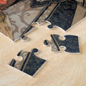 ヴェネツィア,カーニバル衣装を着たカップル ジグソーパズル (側面)