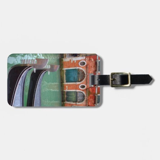 ヴェネツィア·グランドカナルのゴンドラ ラゲッジタグ (正面横)