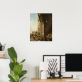 ヴェネツィア：サン・マルコ広場とコロンナーデ広場 ポスター (ホームオフィス)