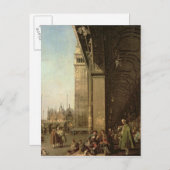 ヴェネツィア：サン・マルコ広場とコロンナーデ広場 ポストカード (正面/裏面)