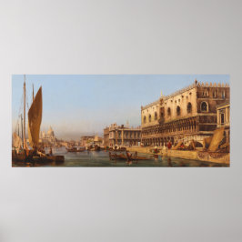 ヴェネツィア：ドージェの宮殿とモロ ポスター