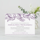 ヴェネツィア（パープル）結婚式招待状 招待状 (スタンド正面)