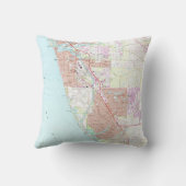 ヴェネツィア・フロリダの地図(1973年) クッション (裏面)